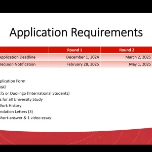 Application requirements